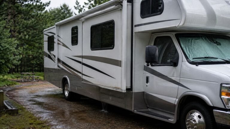 What Causes an RV Slide Floor to Get Wet While Closed