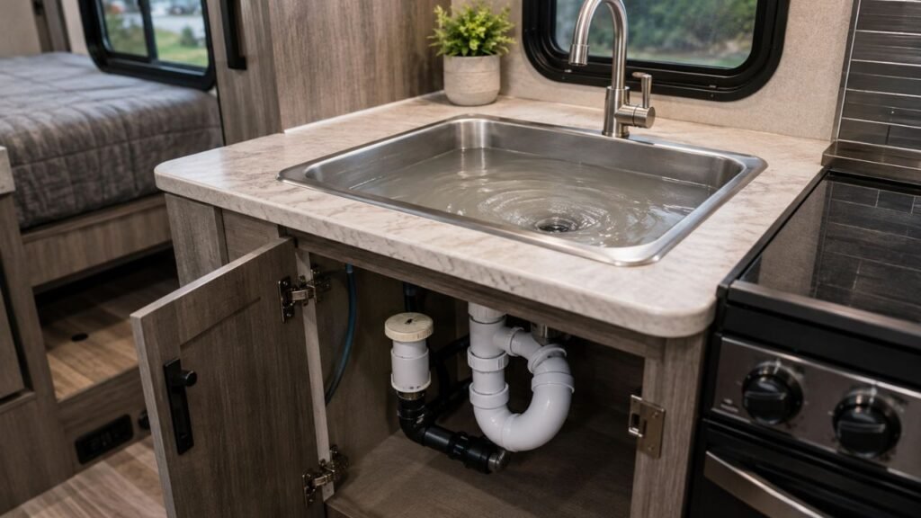 How Can an RV Sink Drain Slowly When the Tank Is Empty
