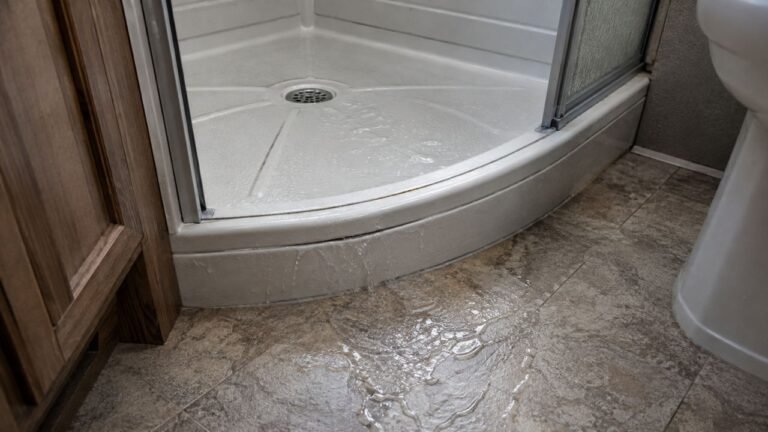 Why Does My RV Shower Leak Only When I Stand in It