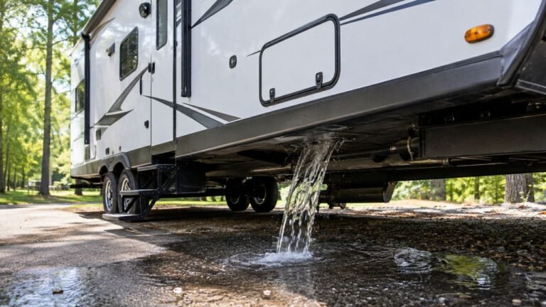 What Should I Do When Water Pours From My RV Underbelly