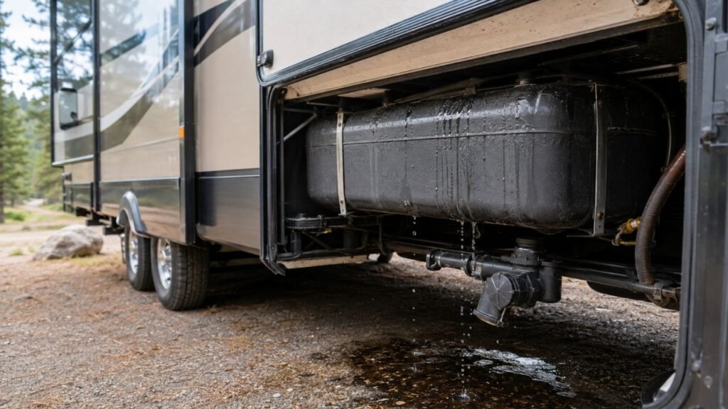 Can an RV Black Tank Leak Only When It Is Full